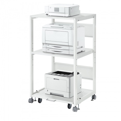 プリンター台（高耐荷重・総耐荷重200kg・キャスター付き・複数台設置