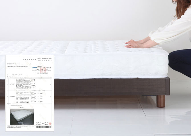 圧縮 ポケットコイルマットレス セミダブル 120×195×18cm SD