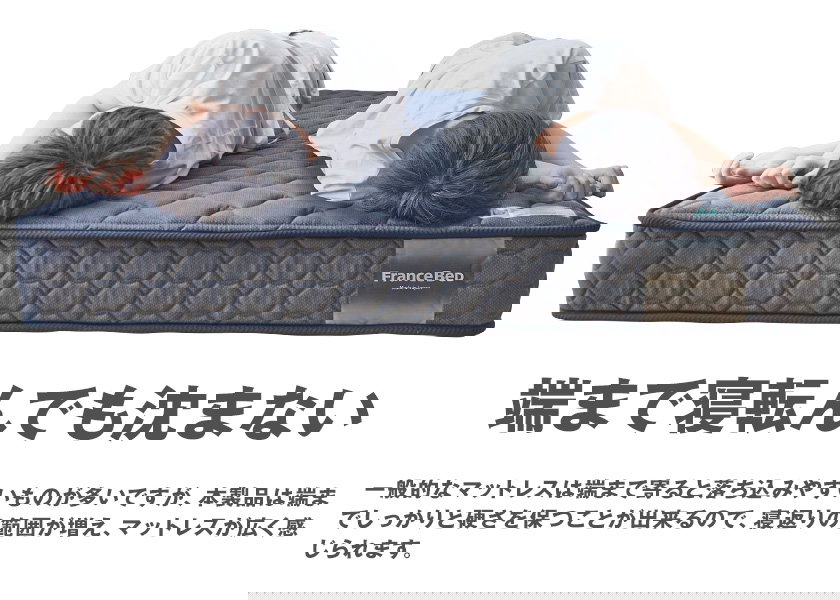 フランスベッド マットレス ワイドダブル 2年保証 寝返りしやすい 通気