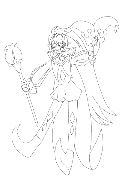 クッキーランキングダム】シャドウミルククッキー(性反転)【線画