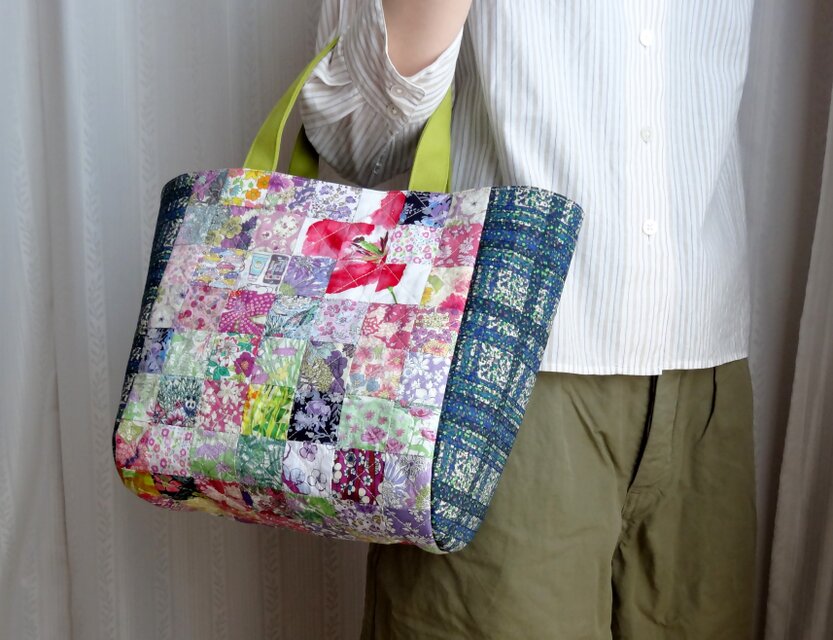 リバティパッチワークトート「HANAYA」 | iichi 日々の暮らしを