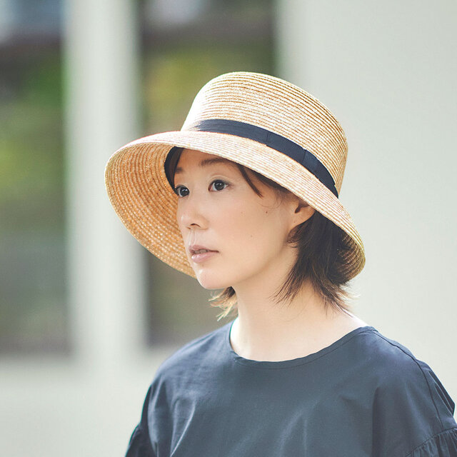Casablanca カサブランカ つば広 麦わら帽子 ストローハット 帽子