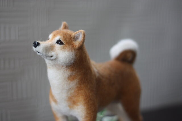 柴犬。。。リアル羊毛フェルト | iichi 日々の暮らしを心地よくする