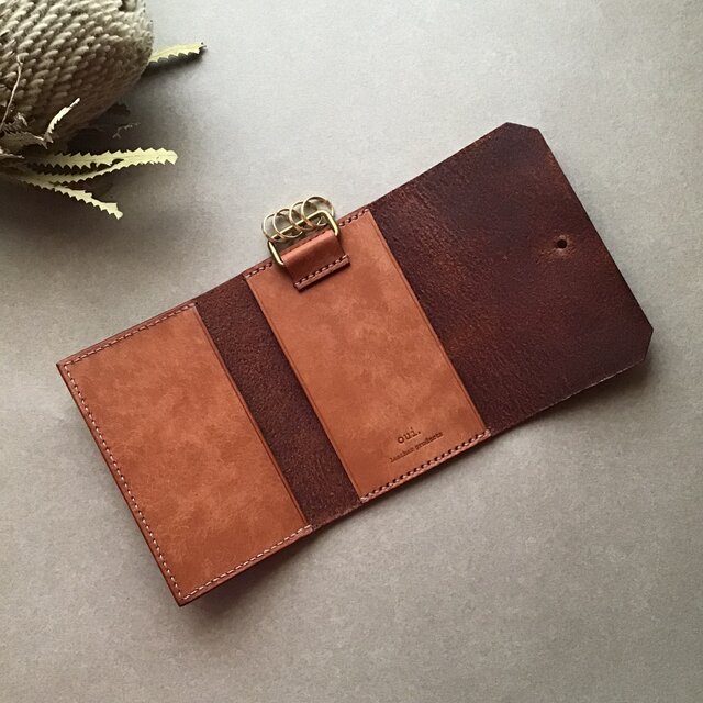trifold key case/三つ折りキーケース 〖カラーオーダー〗〖受注制作