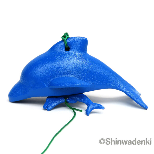 南部鉄器 泳ぐ魚風鈴 イルカ 親子 青 日本製 | iichi 日々の暮らしを