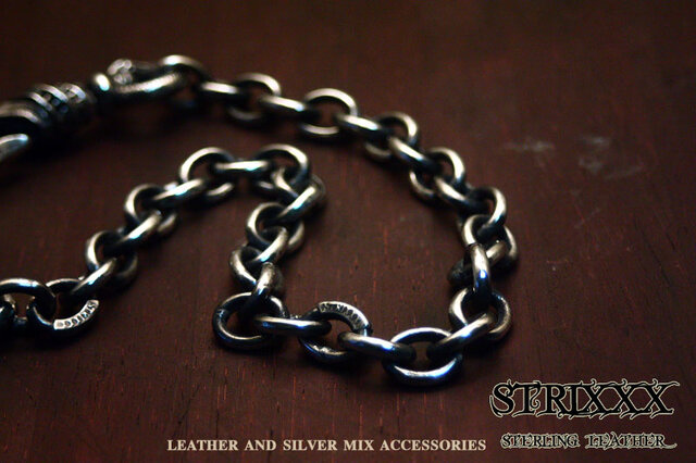 あずきウォレットチェーン（アクセント彫刻コマ入り） STRIXXX | iichi