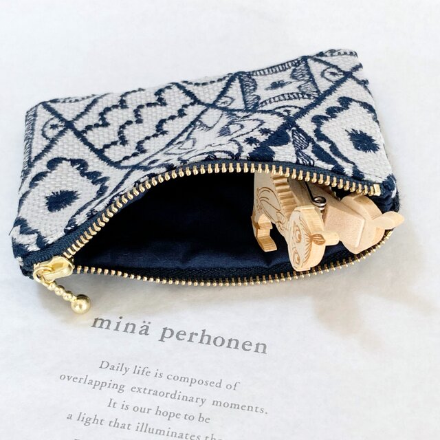 ミナペルホネン symphony シンフォニー タンバリン ミニ ポーチ