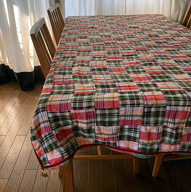 おしゃれな春支度 パッチワークテーブルクロス＋テーブルウエイト