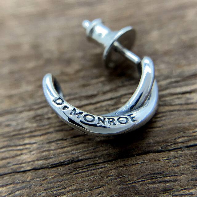 フープピアス メンズ/シルバー925 片耳/セカンドピアス つけっぱなし