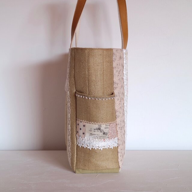 パッチワーク サイドポケット トートバッグ | iichi 日々の暮らしを