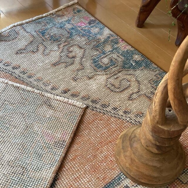 99×197 シャビー アヴァノスラグ ペールオレンジ トルコヴィンテージ