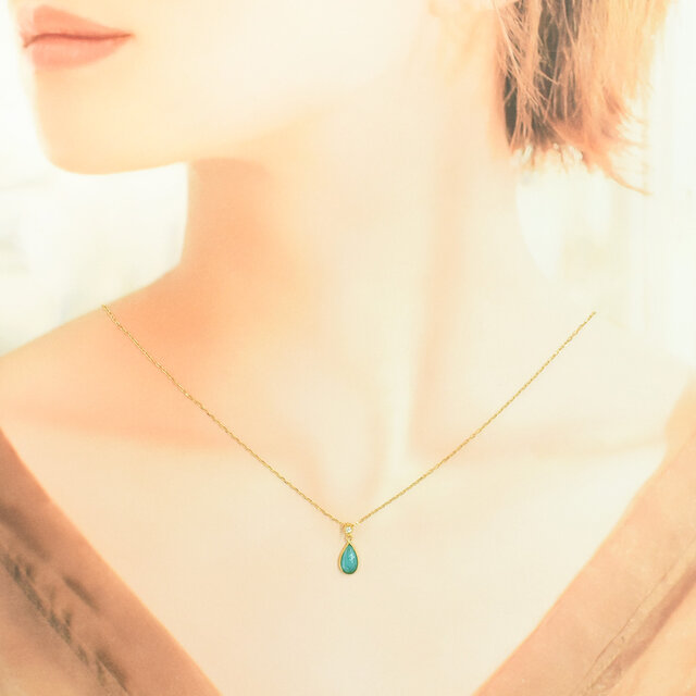 K18 パライバ トルマリン ダイヤ ペンダント CG095CIBS | iichi 日々の