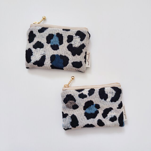 mont bouche フランス生地のレオパード柄ポーチ（S） | iichi 日々の