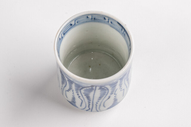 古伊万里 染付よろけ文酢猪口 覗き猪口 1客 江戸後期 | iichi 日々の