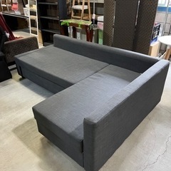 IKEAフリーヘーテン グレーL字 7/5迄！】IKEA グレー L字型ソファ 収納