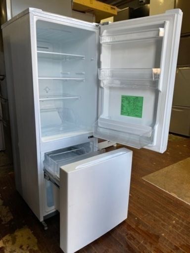 市内配送無料2022年式yselect YRZF15J ヤマダオリジナル 2ドア冷蔵庫