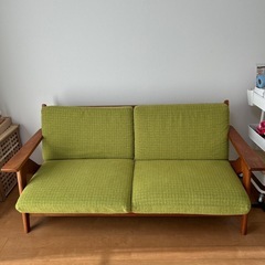 クレオパトラ ナガノインテリア 天然木ソファー（3人掛け