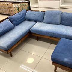 UNICO Swella デニムブルー コーナーソファ コーナーソファー unico