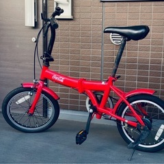 コカコーラ 折りたたみ自転車(自転車)の中古が安い！激安で譲ります