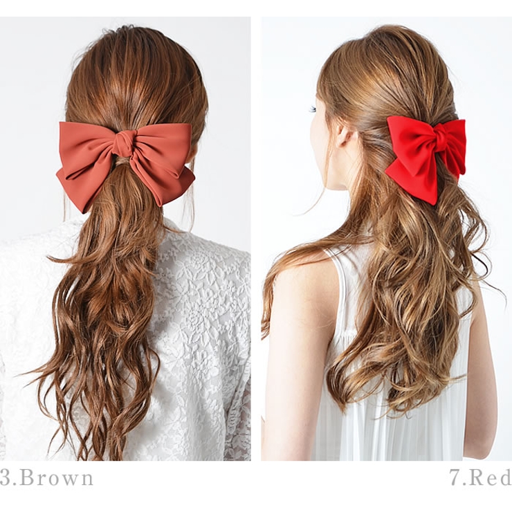 リボン ヘアゴム バレッタ[品番：UR000002189]｜curvy's （カービーズ