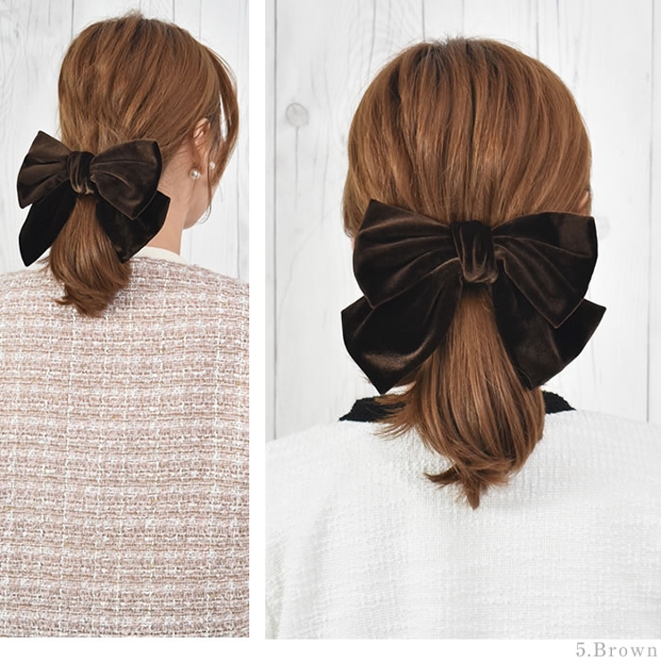 リボン バレッタ ヘアゴム[品番：UR000005212]｜curvy's （カービーズ