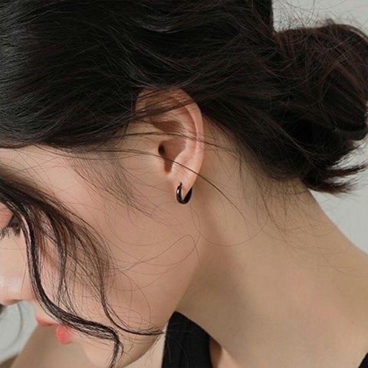 サージカルステンレスフープピアス 【片耳】男女兼用 メンズ[品番