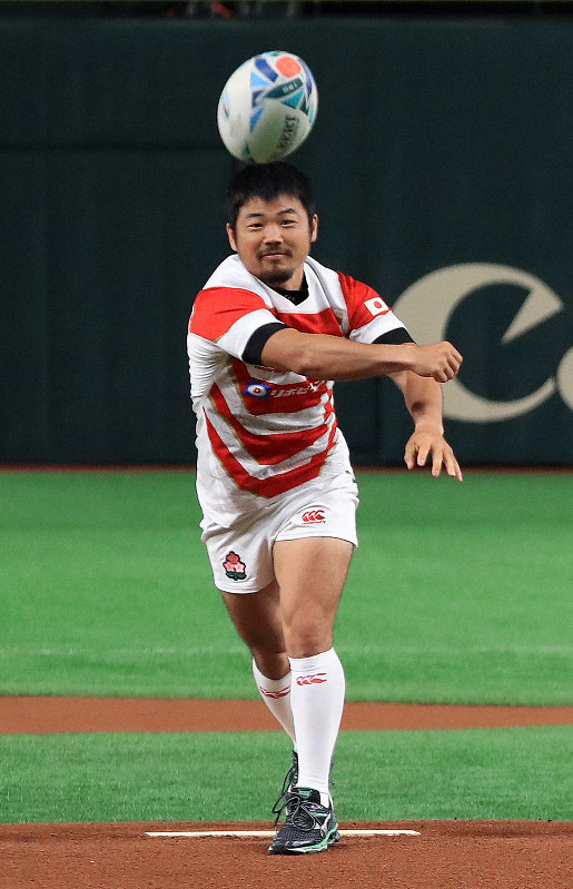 ラグビーW杯：小さな巨人、SH田中「速くて体を張ったプレーを見て」 3