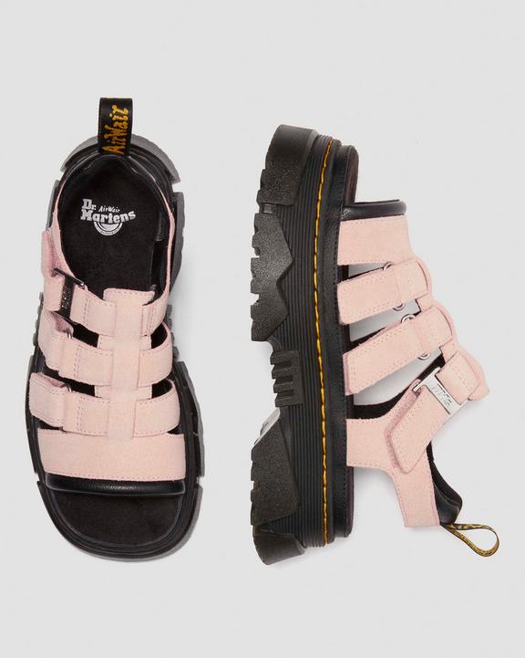 Mattison 3 Strap sandals in Powder Pink | Dr. Martens