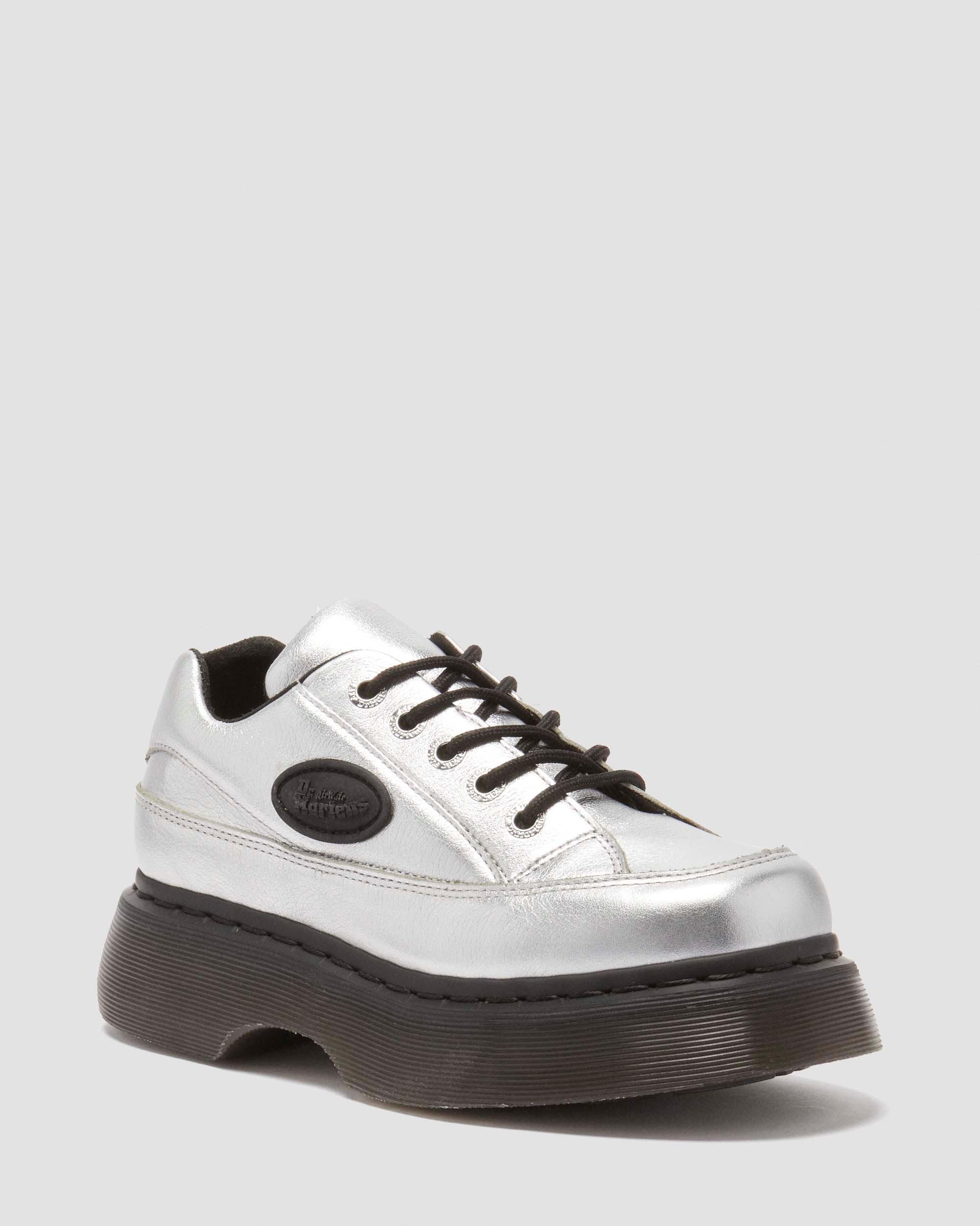 Buzz 5-eye metalic leather shoes in Metallic | Dr. Martens