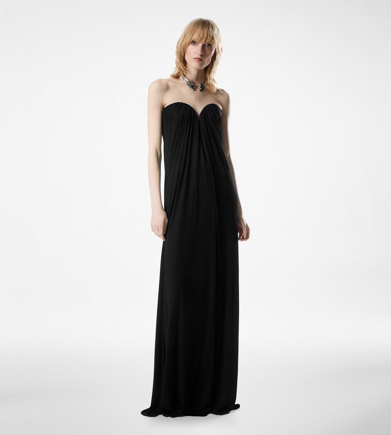 STRAPLESS DRAPED EVENING DRESS | TOM FORD Fashion