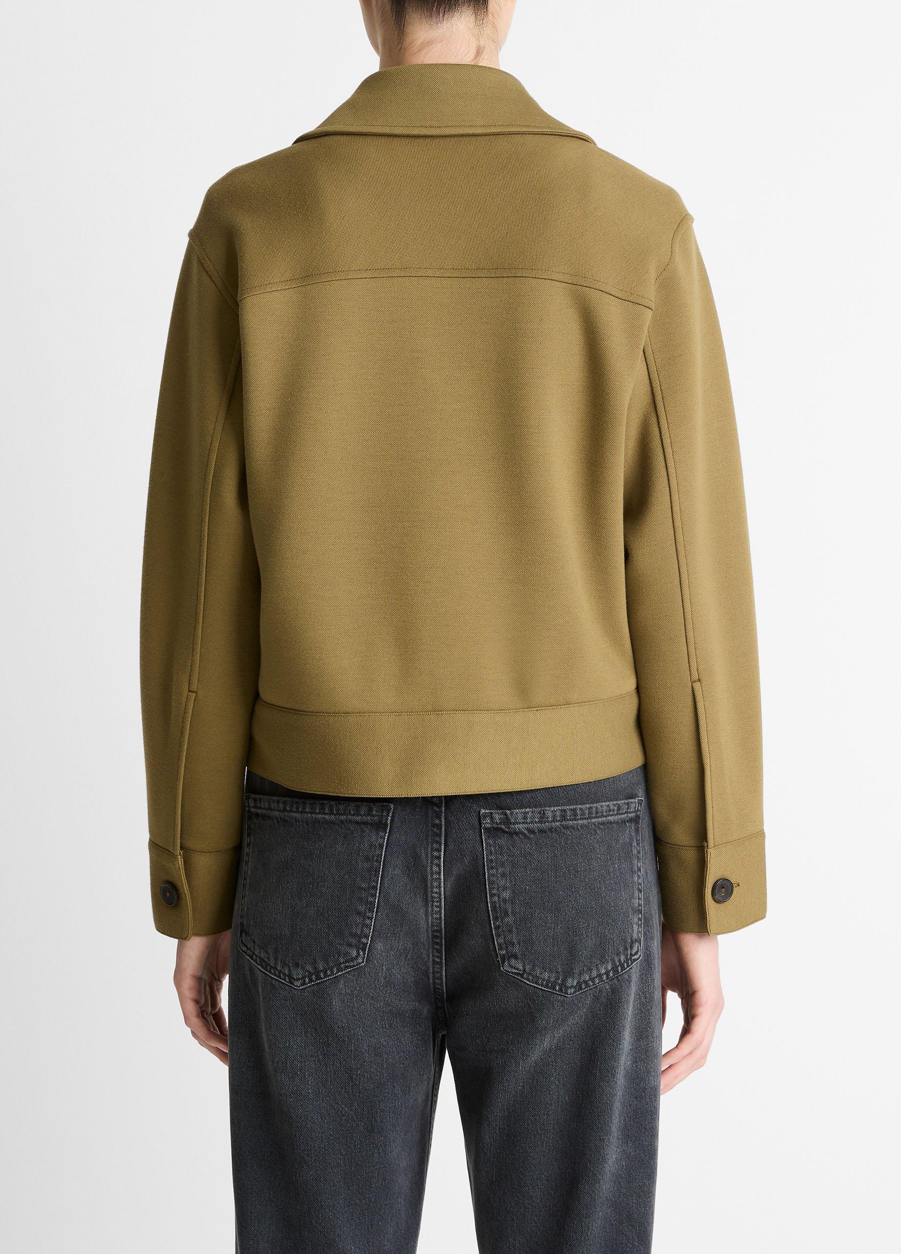 Double-Face Cropped Jacket in Jackets | Vince