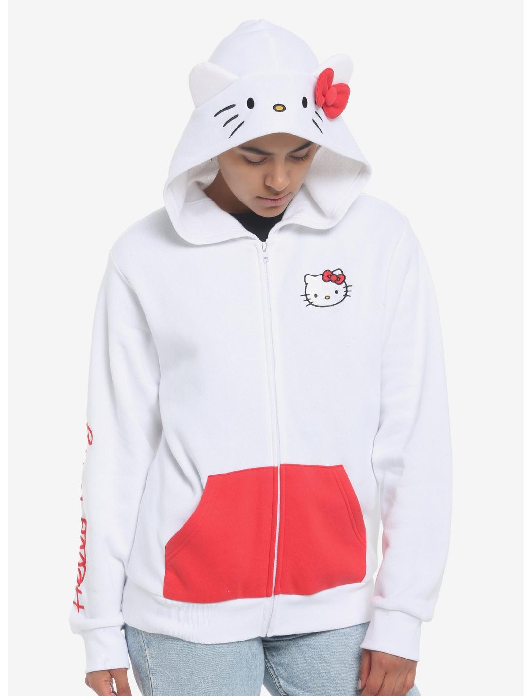 Hello Kitty 3D Ears Girls Hoodie | Hot Topic