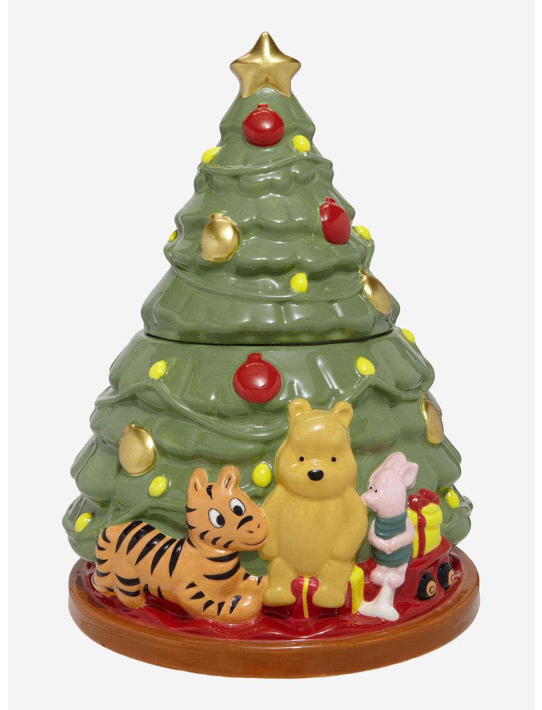 Disney Winnie The Pooh Christmas Tree Figural Cookie Jar