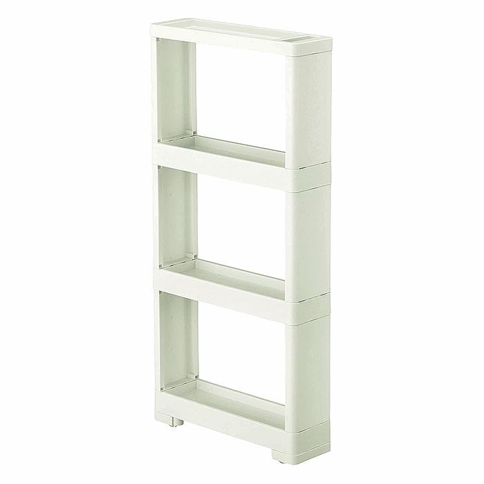 JEJアステージ リセスタイルスーパースリムラック マルチ4段ホワイトの