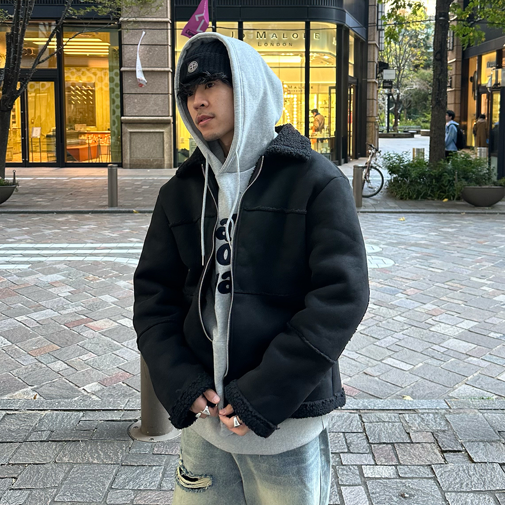 カラージップムートンジャケット | ファッション通販サイト NUGU