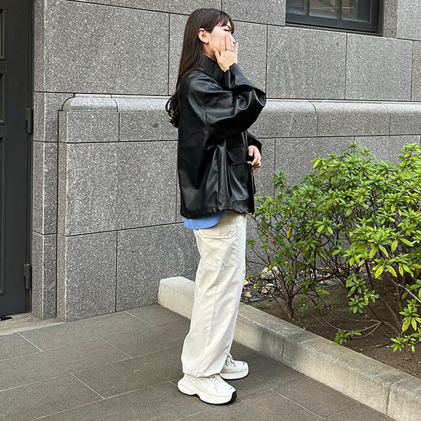 ユニセックスレザージャンパー | ファッション通販サイト NUGU