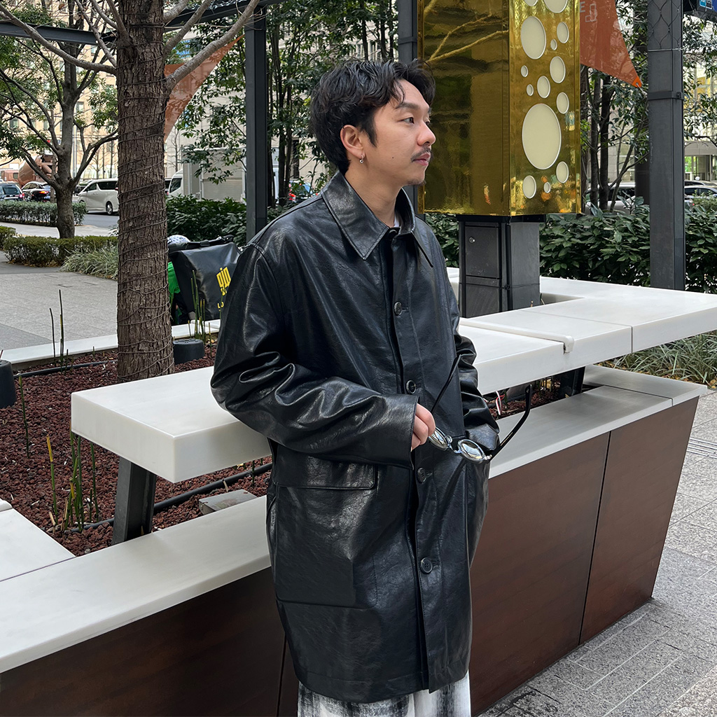 ユニセックス）ビンテージレザーハーフコート | ファッション通販