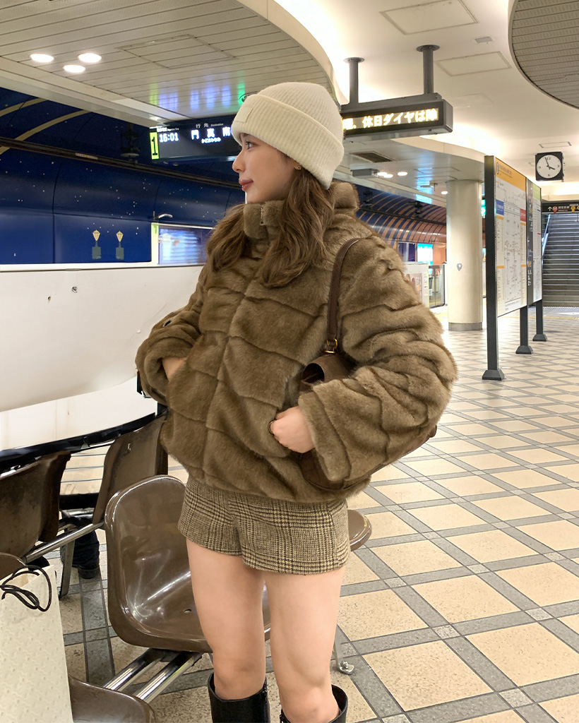 ミンクポイントファージャケット | ファッション通販サイト NUGU