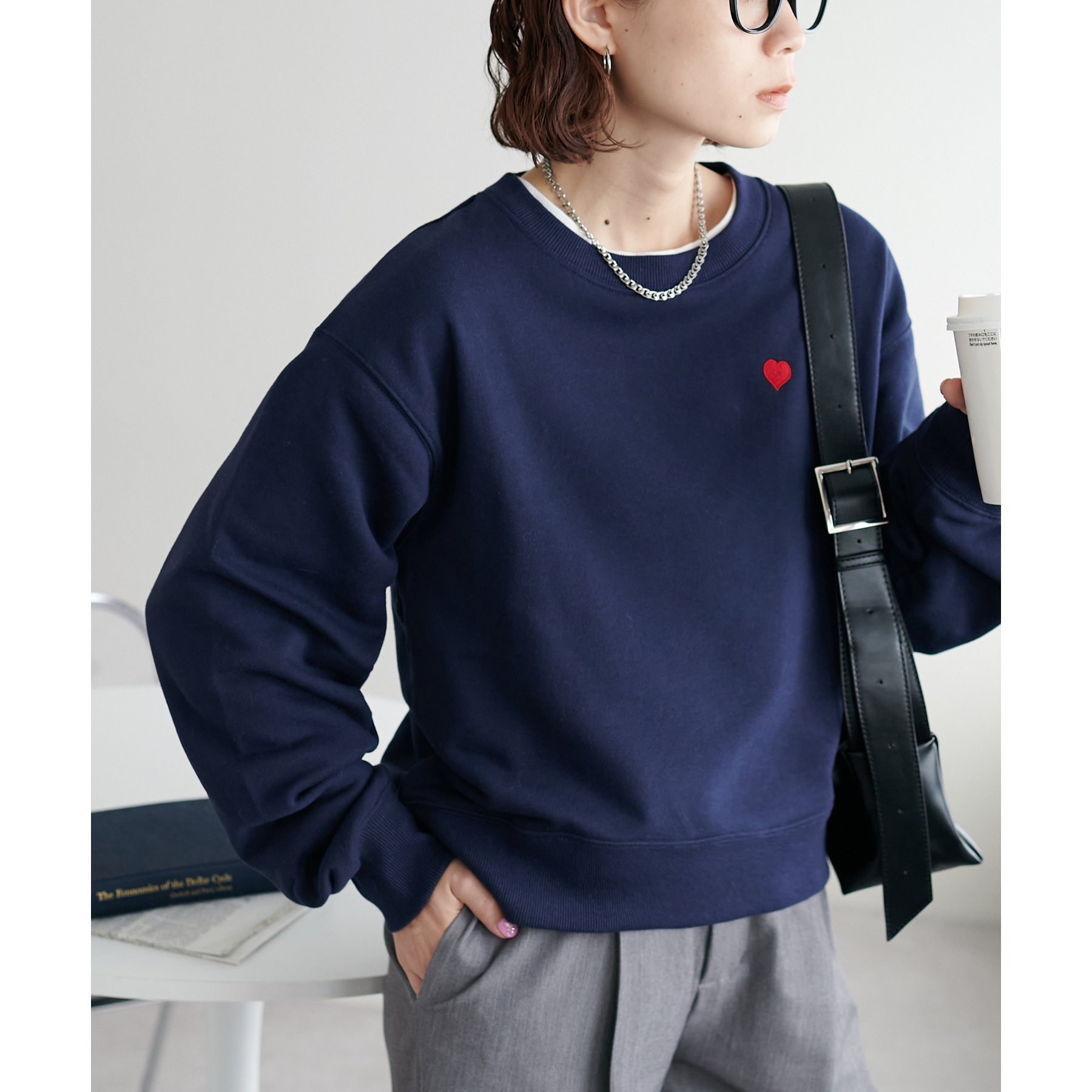 WEB限定/新色追加】ハート刺繍スウェット | ファッション通販サイト NUGU
