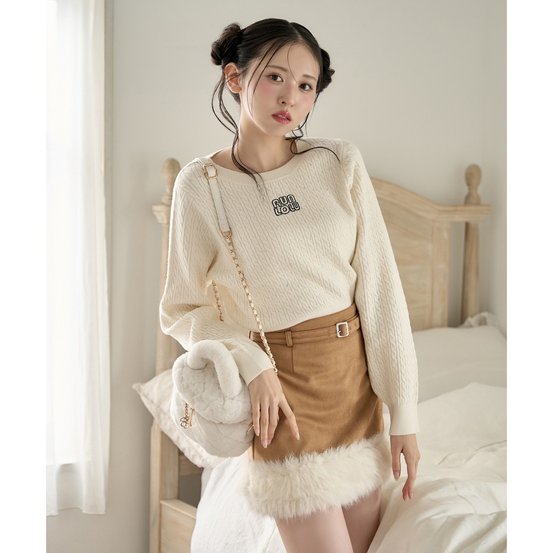 フェイクムートンミニスカート | ファッション通販サイト NUGU