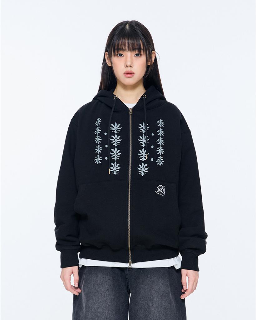 TCM ethnic hooded zip-up (black) | ファッション通販サイト NUGU