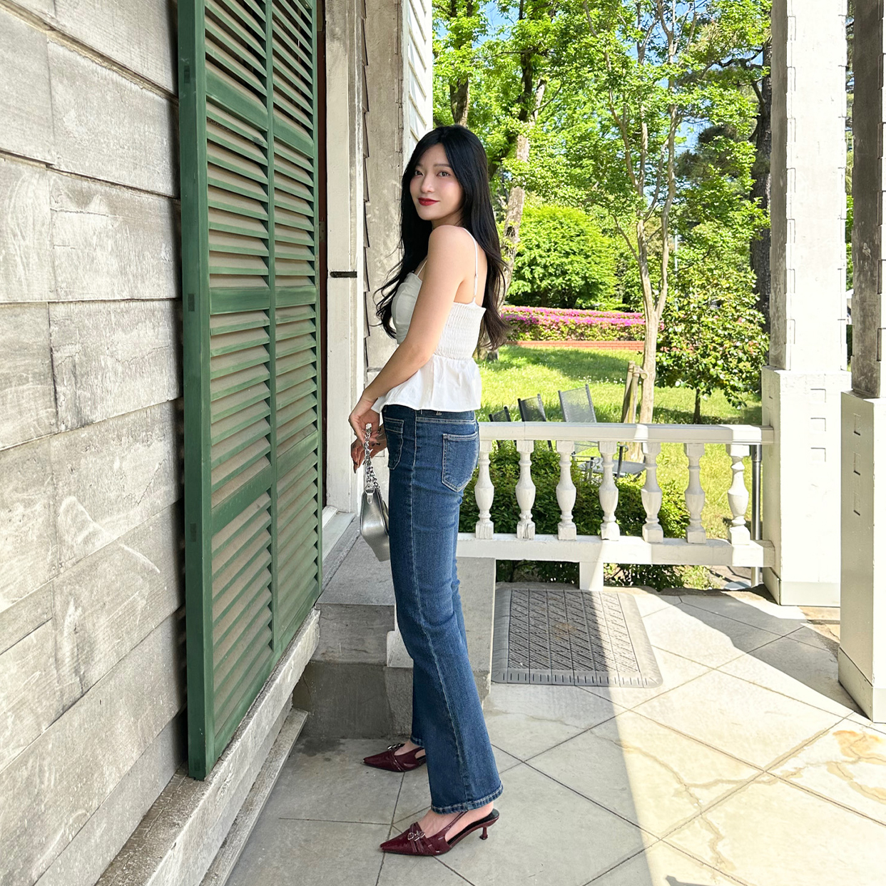 極美品 WAREHOUSE 1107 フレアデニム ブーツカット 濃紺 W32