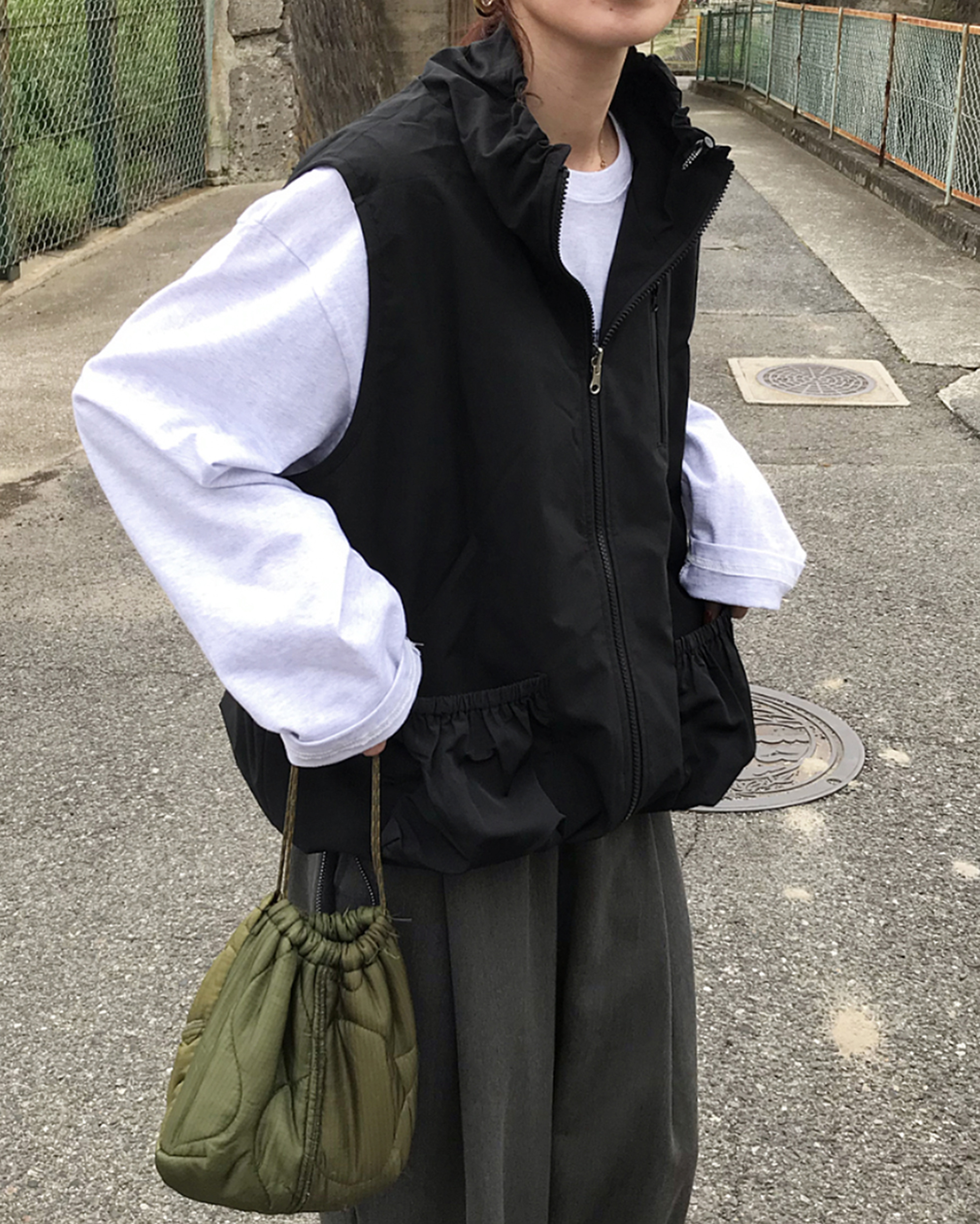 ORIGINAL) リバーシブルミリタリーベスト | ファッション通販サイト NUGU