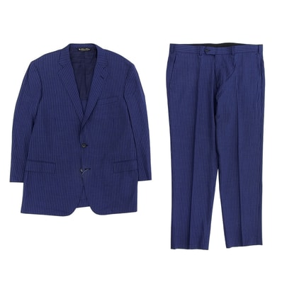 A (未使用に近い)】ブルックスブラザーズ ﾌﾞﾗｯｸ ｳｰﾙ Lanificio di Pray