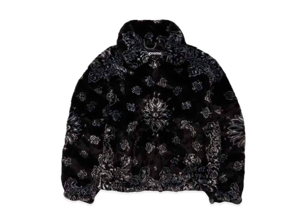 Supreme Bandana Faux Fur Bomber Jacket 