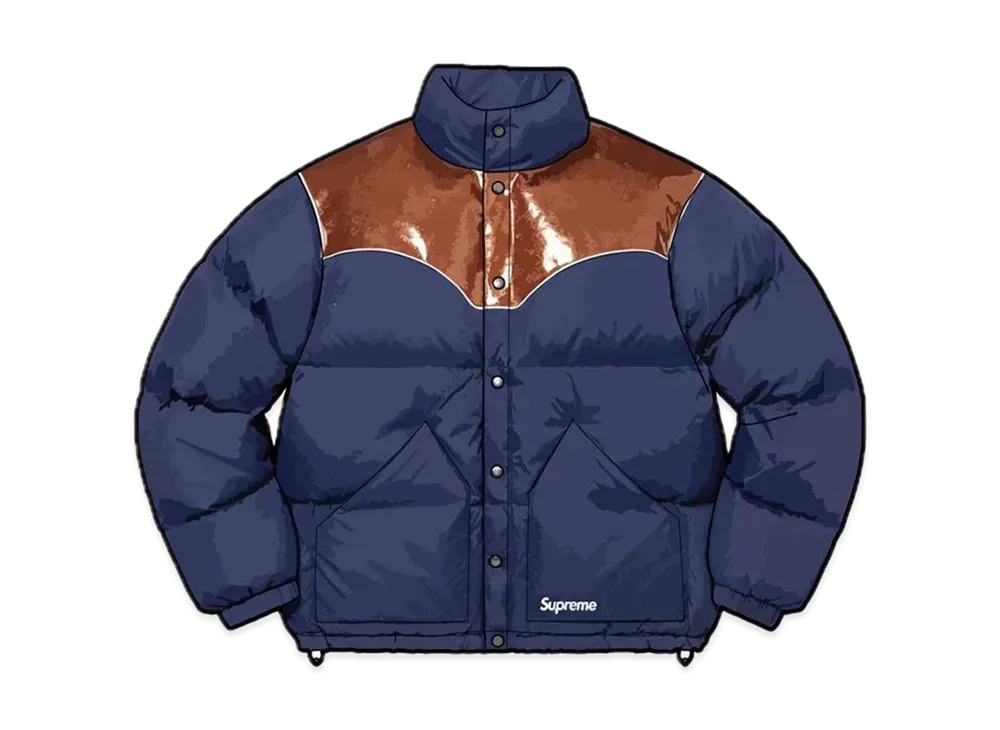 Supreme Glitter Yoke Down Puffer Jacket 