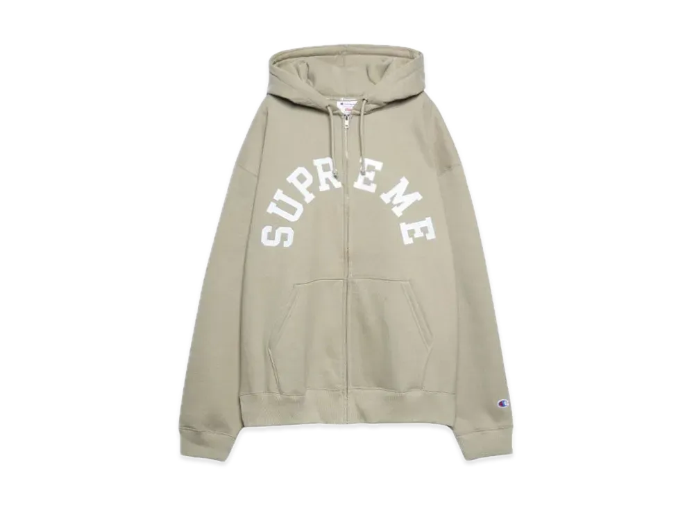Supreme x Champion Zip Up Hooded Sweatshirt 