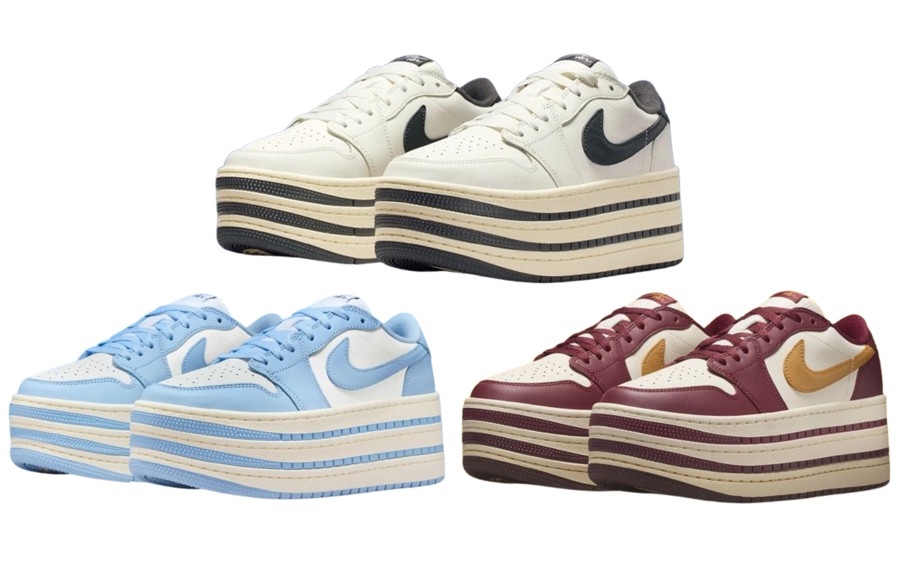 1/23発売｜Nike Women's Air Jordan 1 Triple Stack 3colors｜抽選
