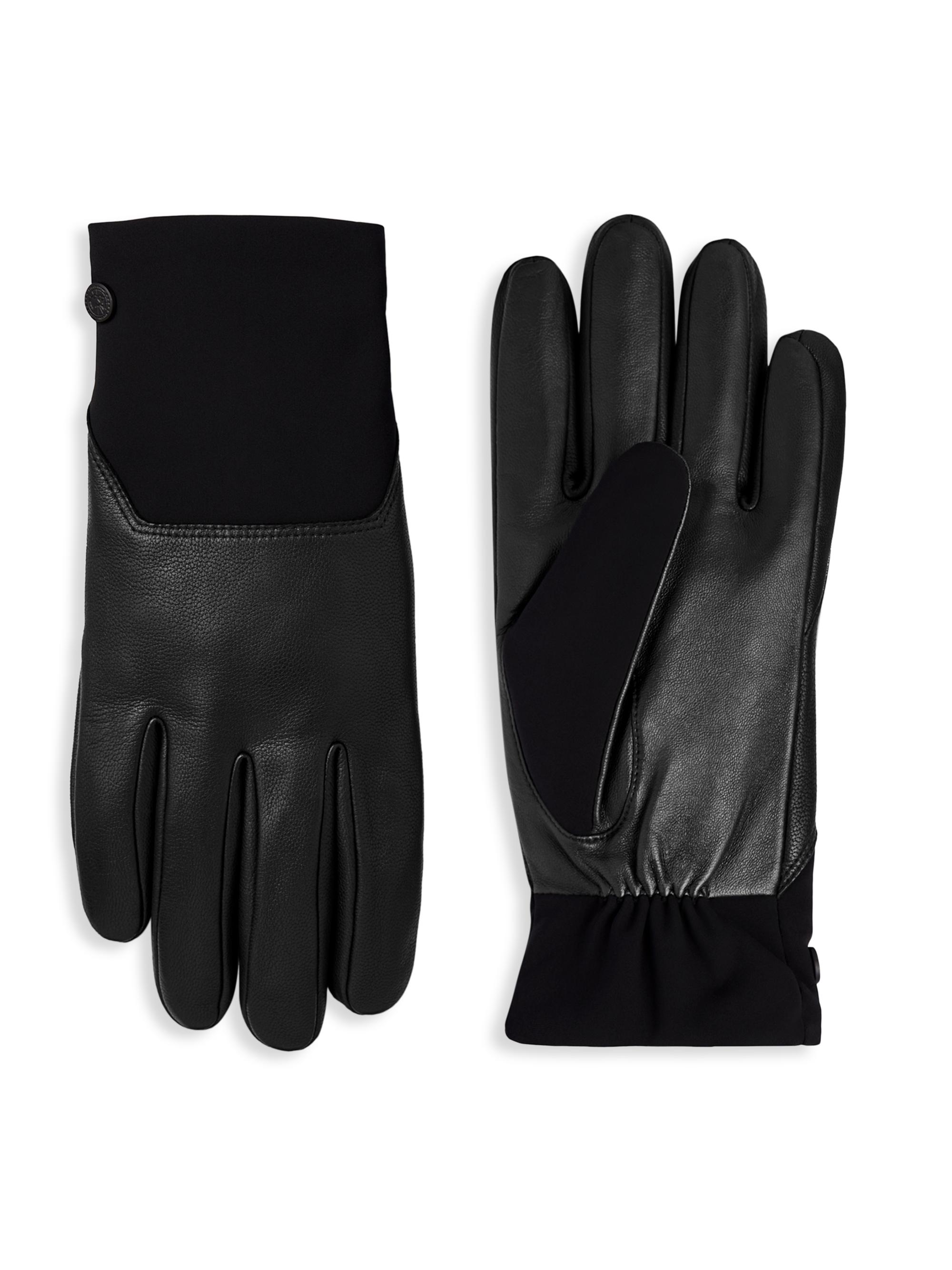 UGG 3 Point Leather Gloves | Saks Fifth Avenue