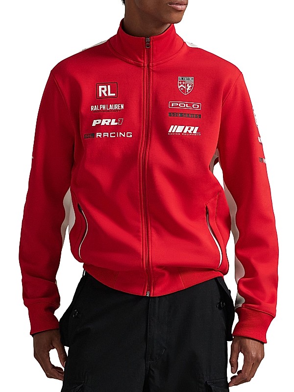 Polo Ralph Lauren Stretch Double-Knit Graphic Track Jacket | Saks